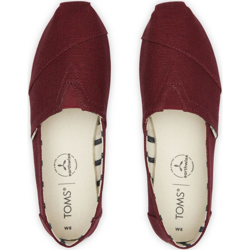 TOMS Heritage Canvas Women's Alpargata Black Cherry 10015766