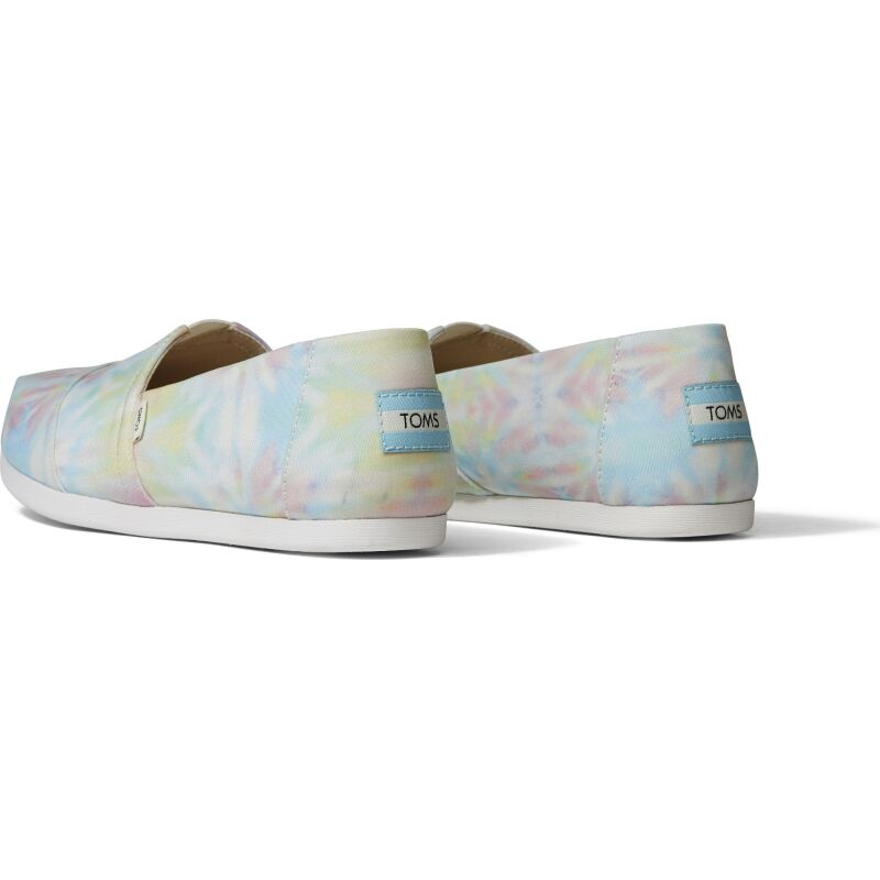 TOMS Tie Dye Jersey Women's Alpargata White Multi