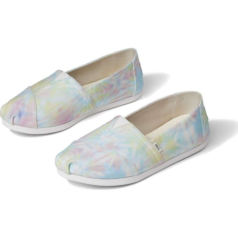 TOMS Tie Dye Jersey Women's Alpargata White Multi