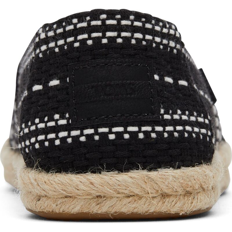 TOMS Chunky Global Woven Women Alpargata Rope Black Multi