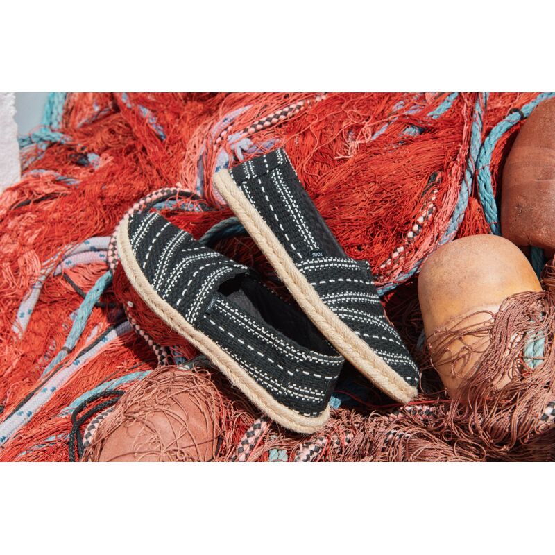 TOMS Chunky Global Woven Women Alpargata Rope Black Multi