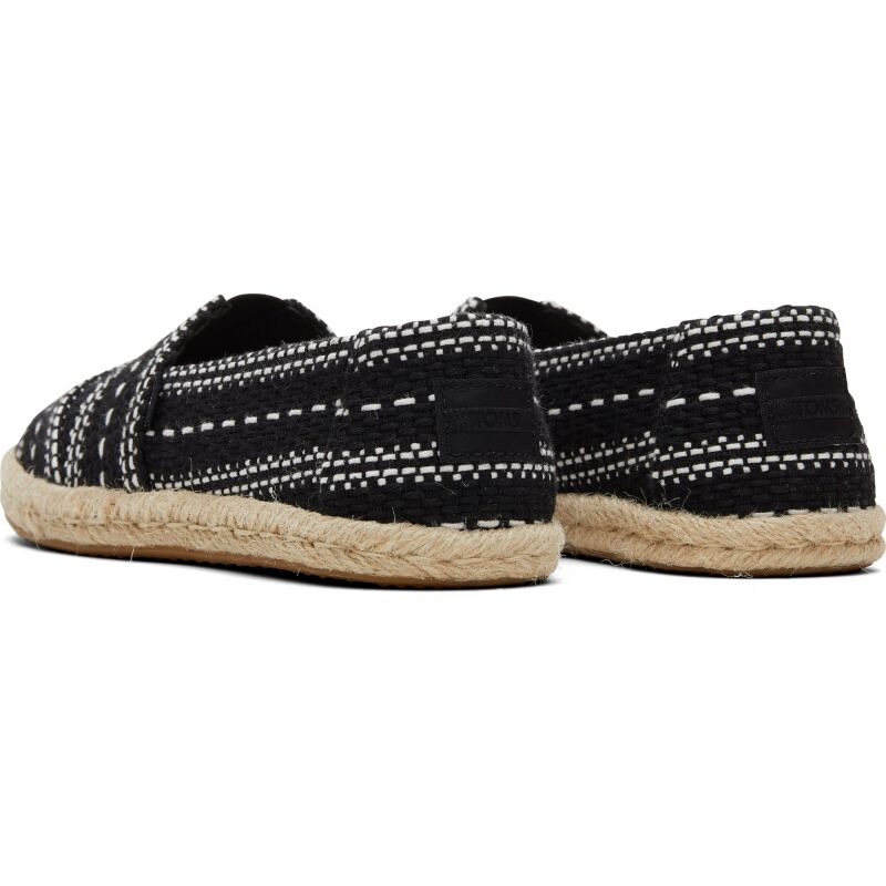 TOMS Chunky Global Woven Women Alpargata Rope Black Multi