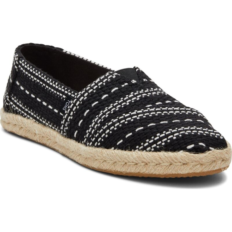 TOMS Chunky Global Woven Women Alpargata Rope Black Multi