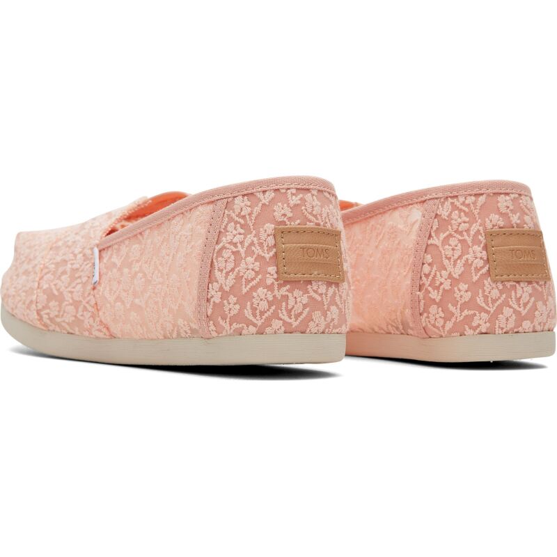 TOMS Posy Lace Women Alpargata Peach Blush