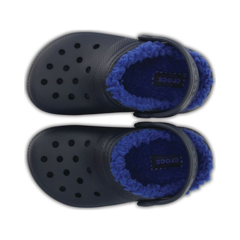 Crocs™ Kids' Classic Lined Clog Navy/Cerulean Blue