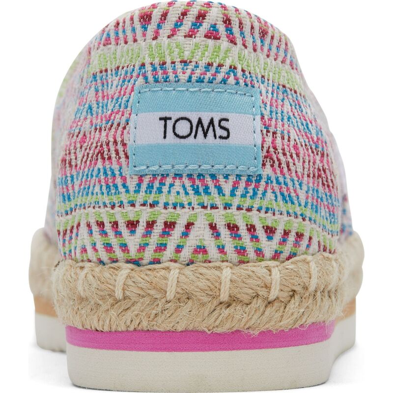 TOMS Diamond Global Woven Women Alpargata Platform Natural