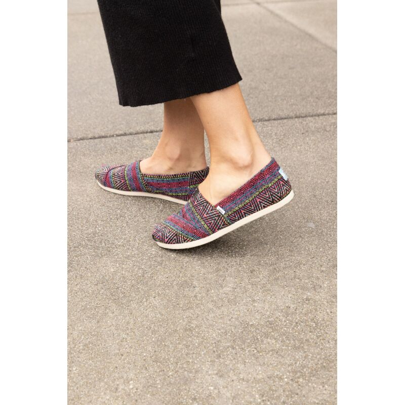 TOMS Diamond Global Woven Women Alpargata Black