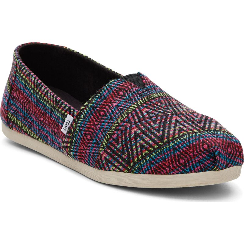 TOMS Diamond Global Woven Women Alpargata Black