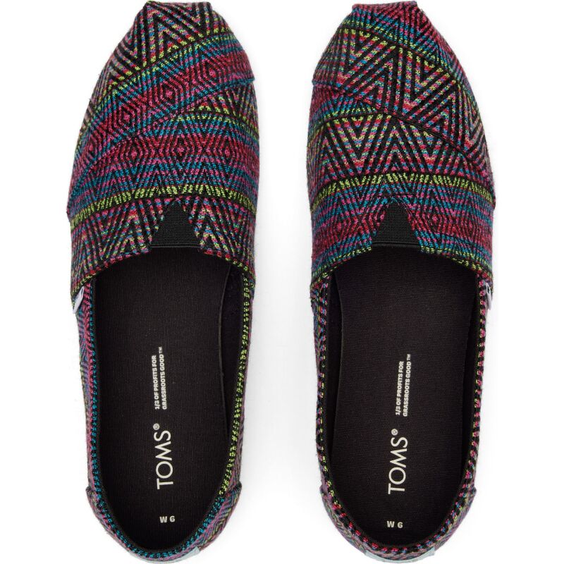 TOMS Diamond Global Woven Women Alpargata Black
