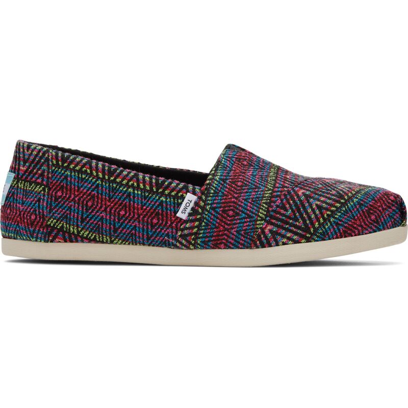 TOMS Diamond Global Woven Women Alpargata Black