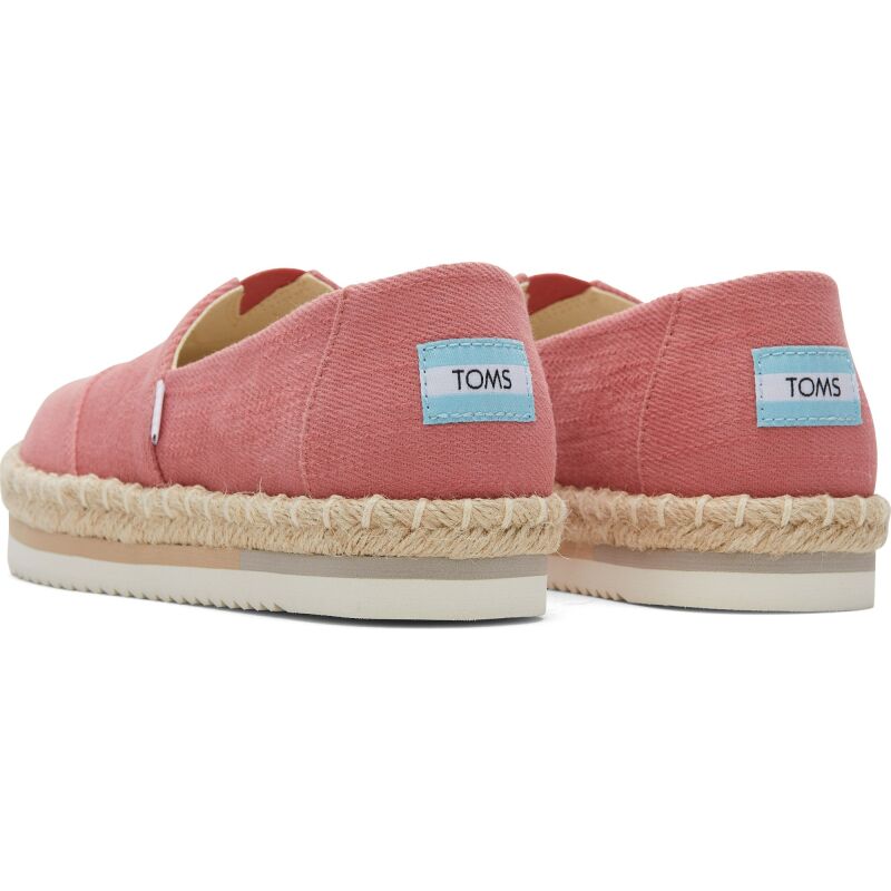 TOMS Heavy Twill Women Alpargata Platform Rope Faded Rose