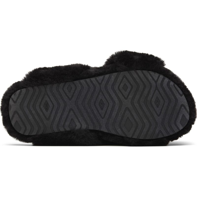 TOMS Faux Fur Women's Susiee Slipper Black
