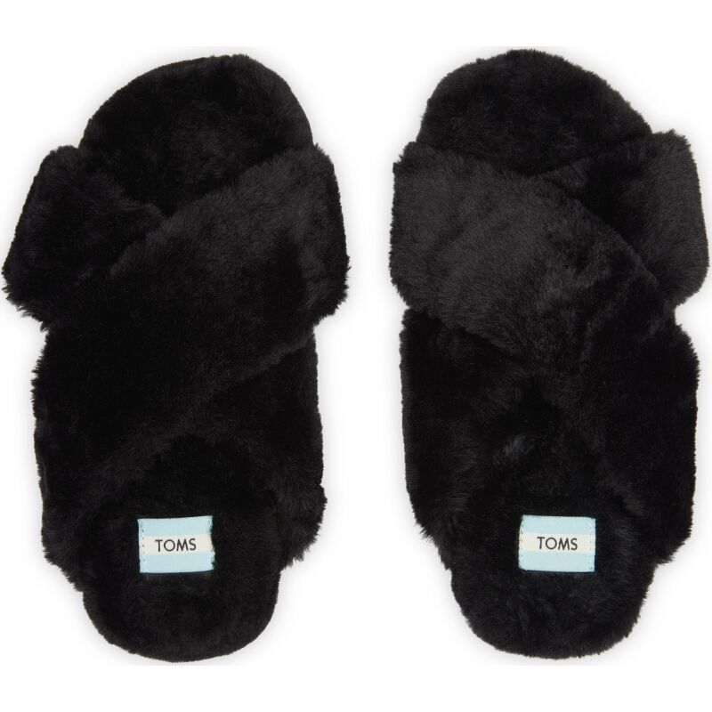 TOMS Faux Fur Women's Susiee Slipper Black