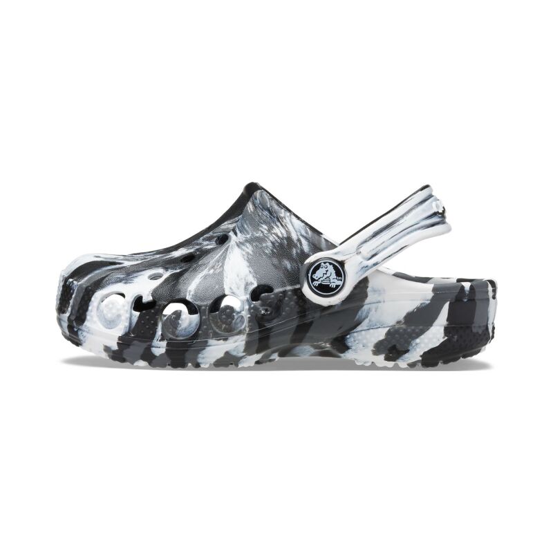 Crocs™ Baya Marbled Clog Kid's Black/White