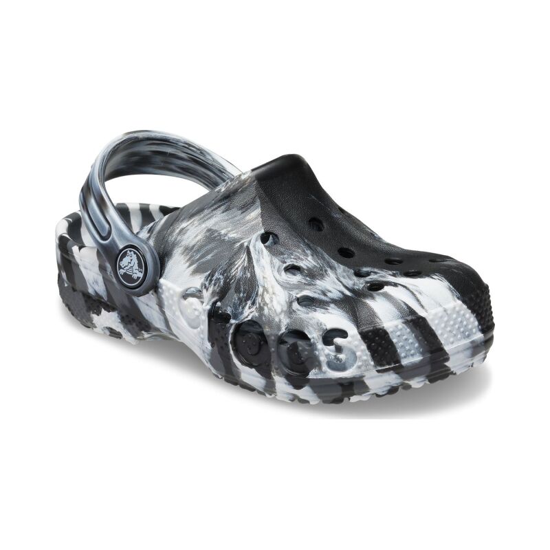 Crocs™ Baya Marbled Clog Kid's Black/White