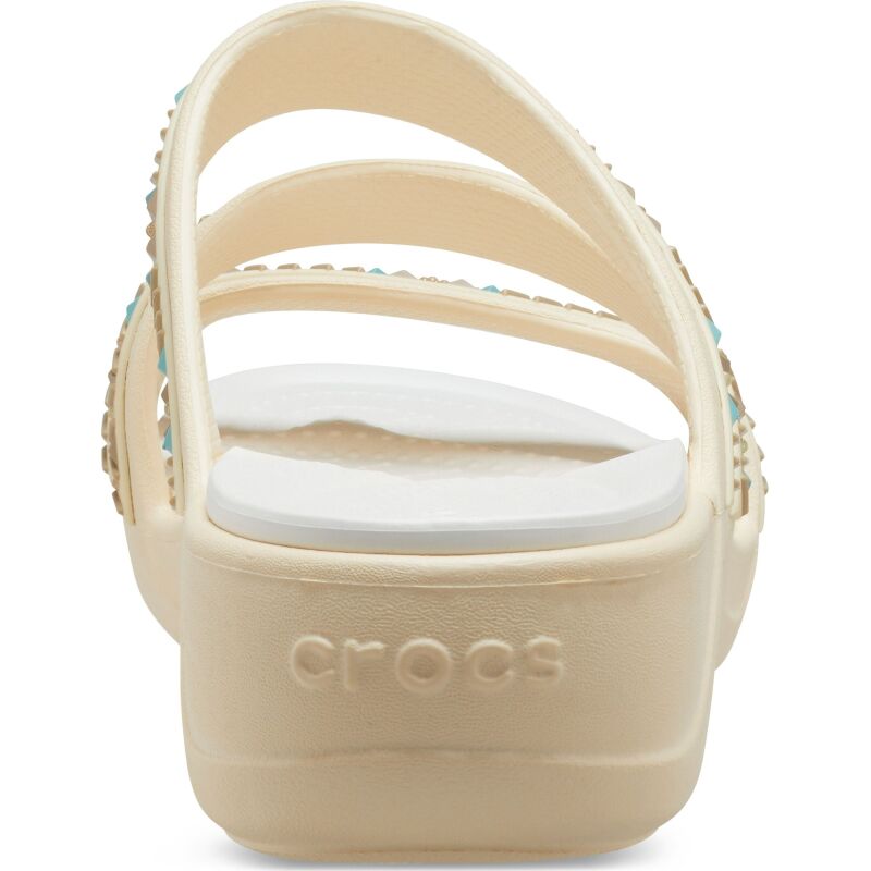 Crocs™ Boca Medallion Strappy Wedge Women Vanilla