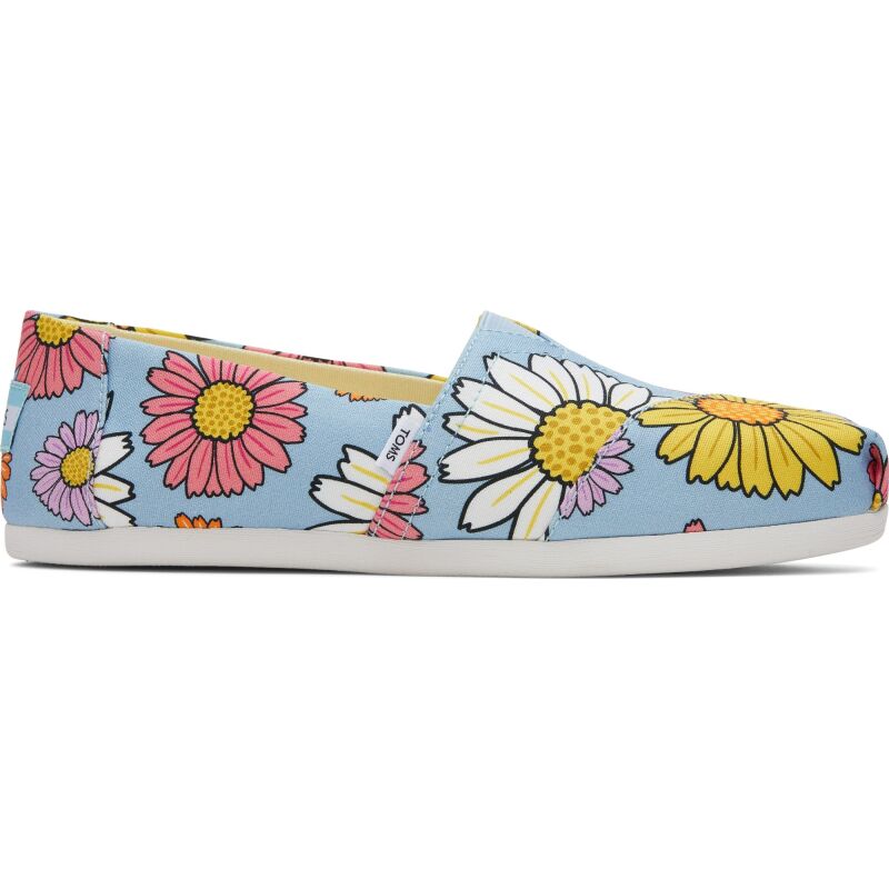 TOMS Daisies Women Alpargata Pastel Blue