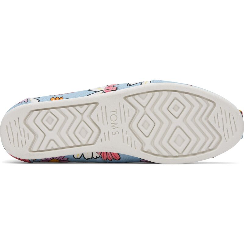 TOMS Daisies Women Alpargata Pastel Blue