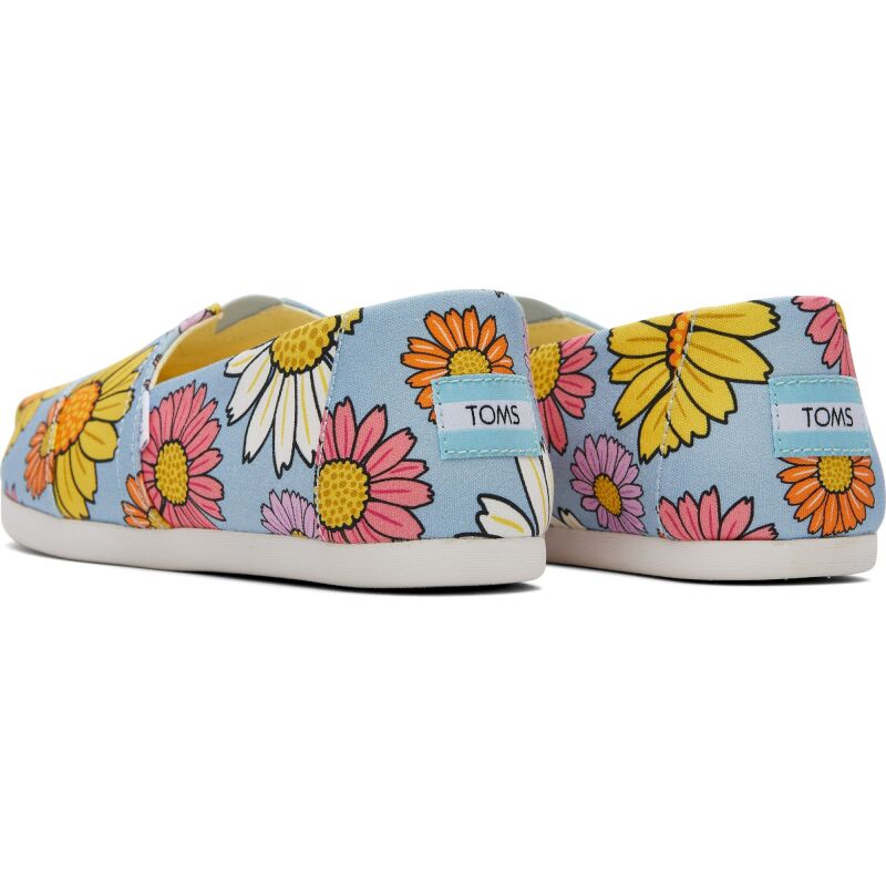 TOMS Daisies Women Alpargata Pastel Blue