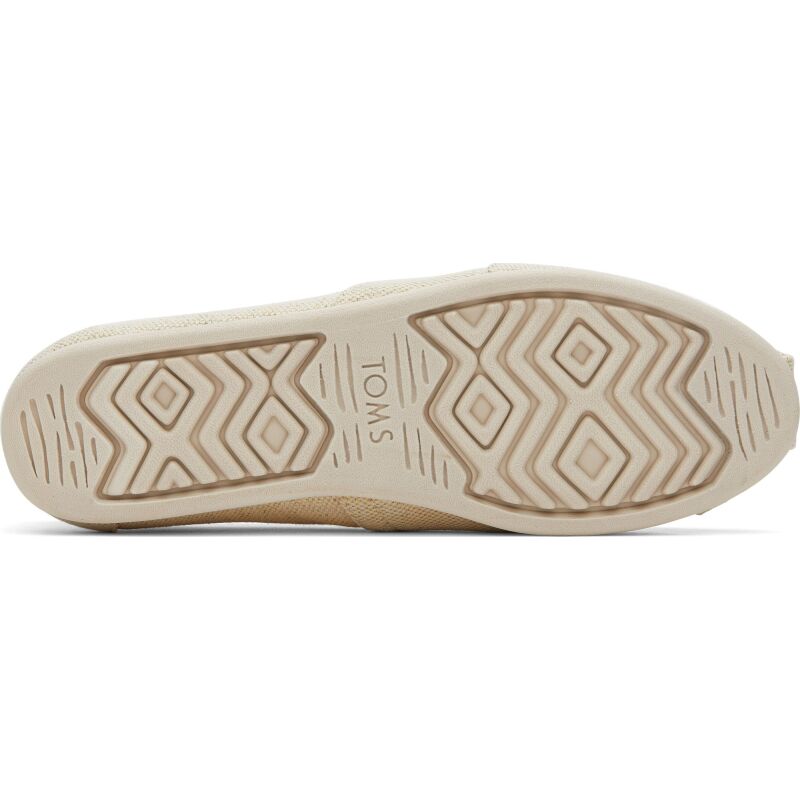 TOMS Metallic Linen Women Alpargata Natural