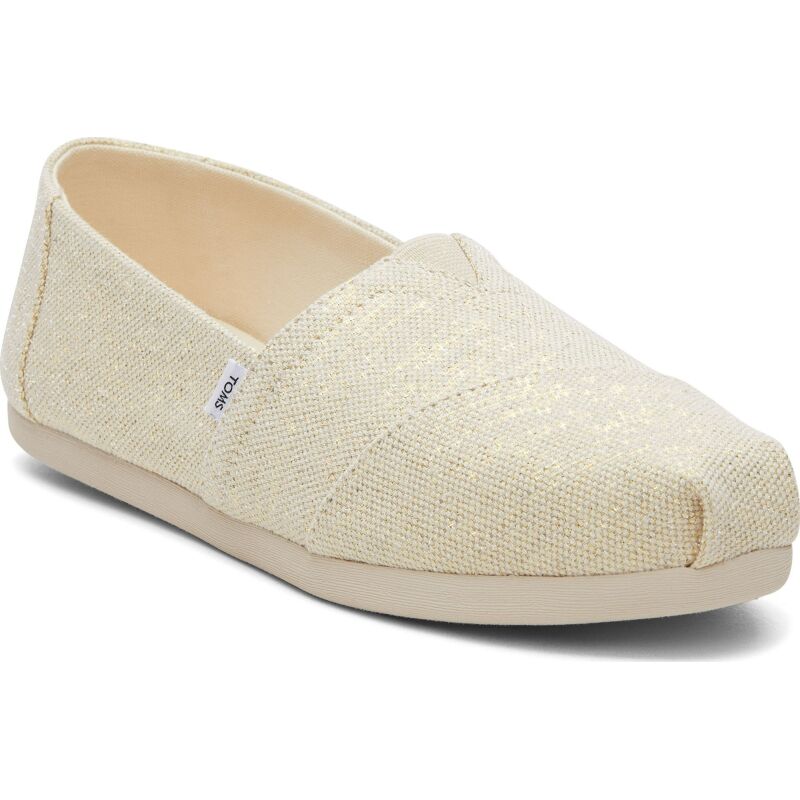 TOMS Metallic Linen Women Alpargata Natural