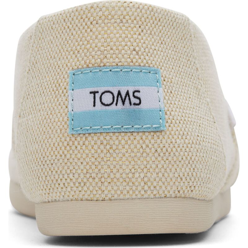 TOMS Metallic Linen Women Alpargata Natural