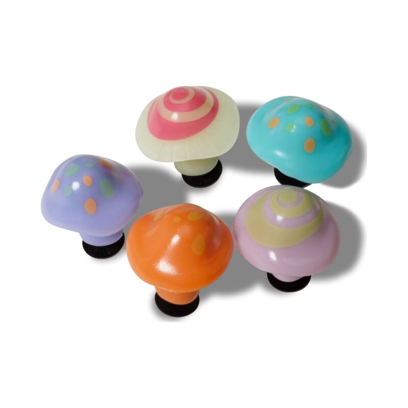 Crocs™ Jibbitz Glow In The Dark Shrooms 5 Pack G1052700-Mu