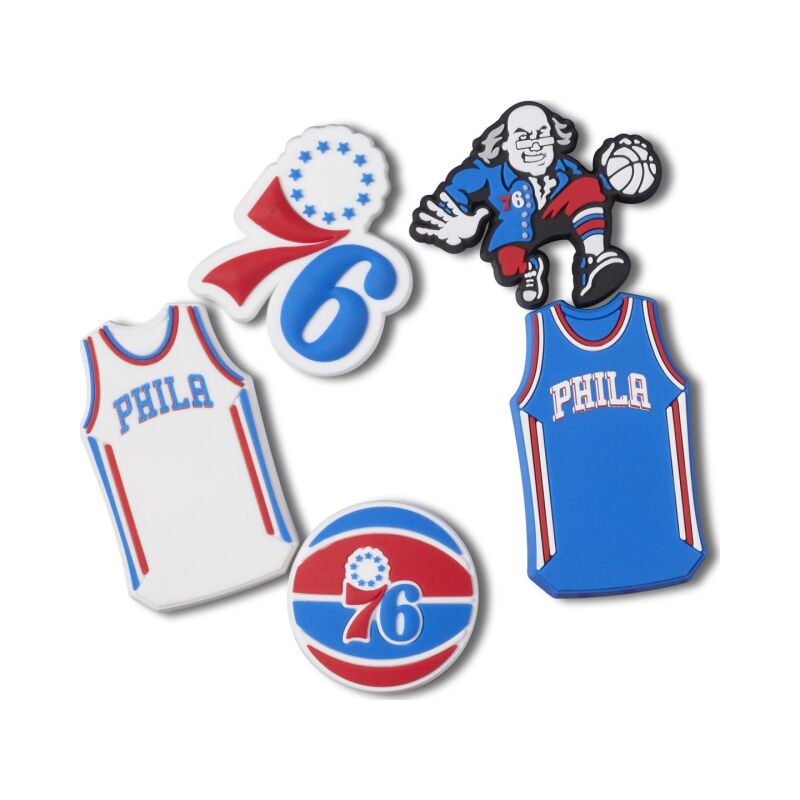 Crocs™ Jibbitz Nba Philadelphia 76Ers 5 Pack 
