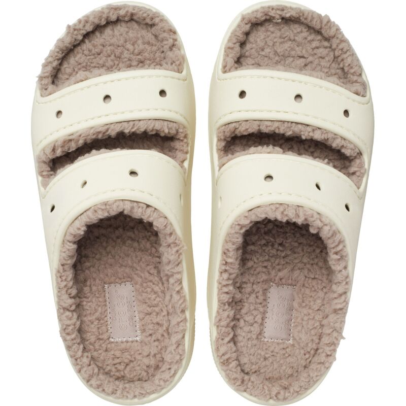 Crocs™ Classic Cozzzy Sandal Bone/Mushroom