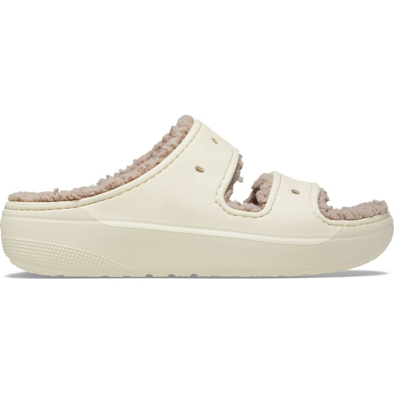 Crocs™ Classic Cozzzy Sandal Bone/Mushroom