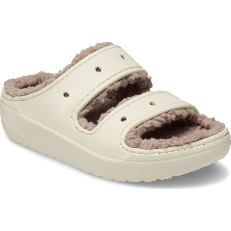 Crocs™ Classic Cozzzy Sandal Bone/Mushroom