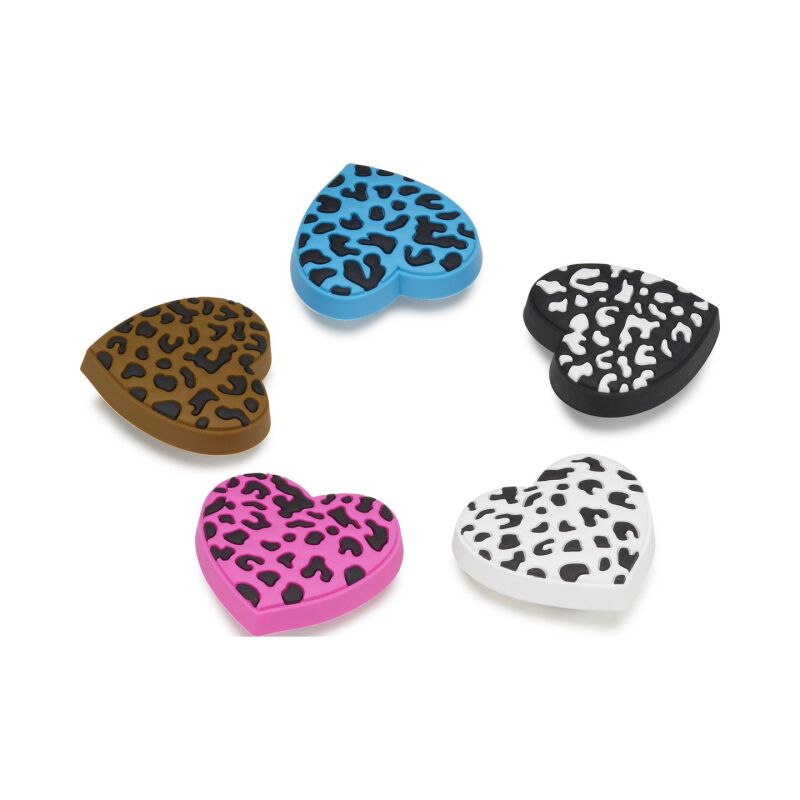 Crocs™ Jibbitz Leopard Animal Print Heart 5 Pack G1131800-Mu
