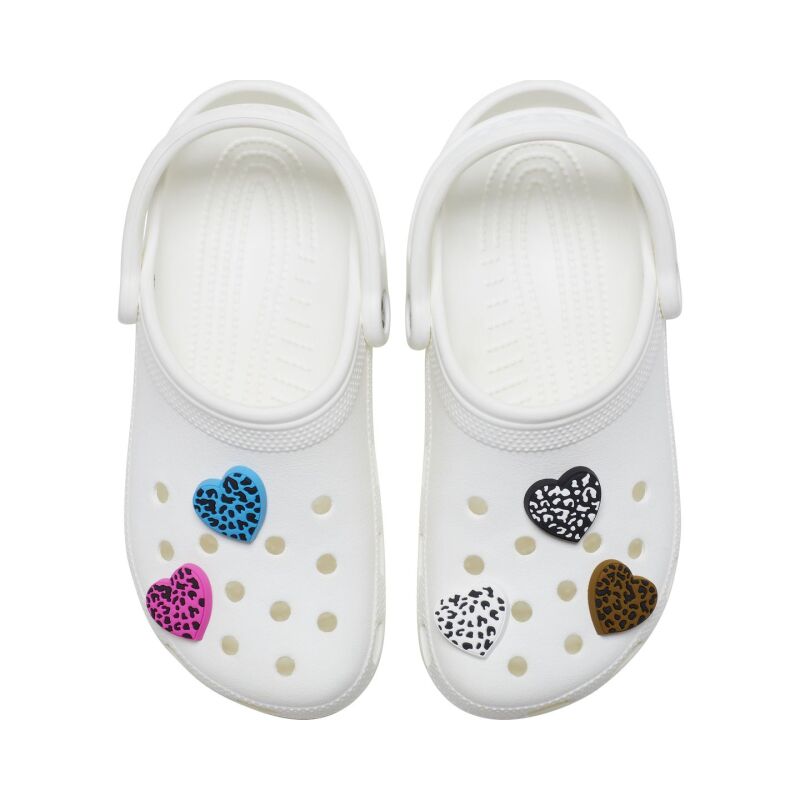 Crocs™ Jibbitz Leopard Animal Print Heart 5 Pack G1131800-Mu
