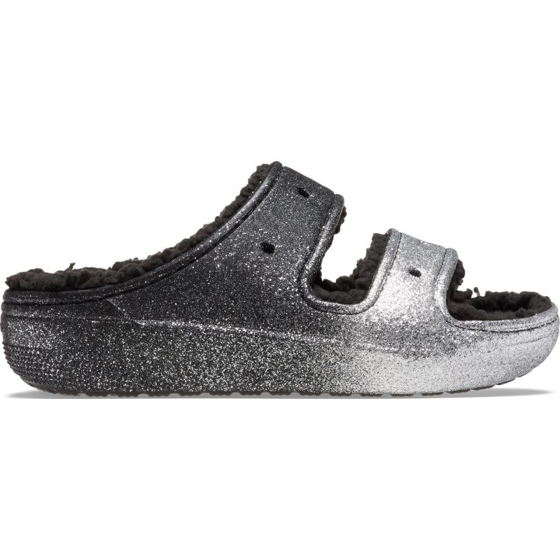 Босоніжки Crocs™ Classic Cozzzy Glitter Sandal Black/Silver