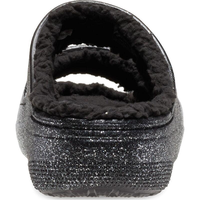 Босоніжки Crocs™ Classic Cozzzy Glitter Sandal Black/Silver