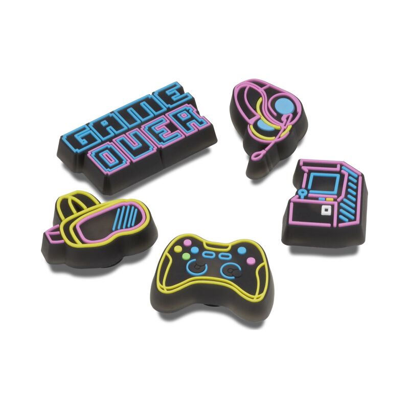 Crocs™ Jibbitz Lights Up Neon Gamer 5 Pack