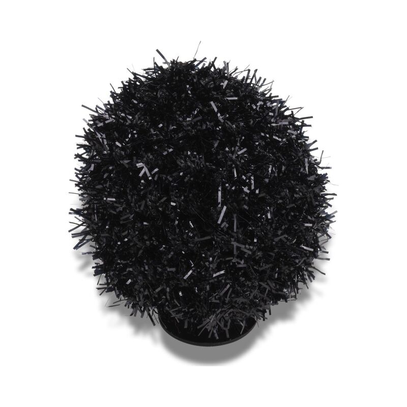 Crocs™ Jibbitz Black Metallic Puff Ball G1136900-Mu