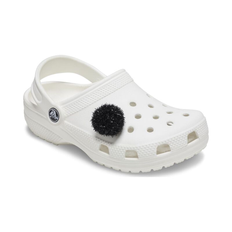 Crocs™ Jibbitz Black Metallic Puff Ball G1136900-Mu