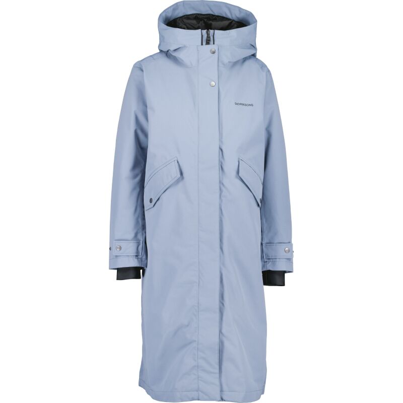 Didriksons Mia Long Women's Parka Glacial Blue