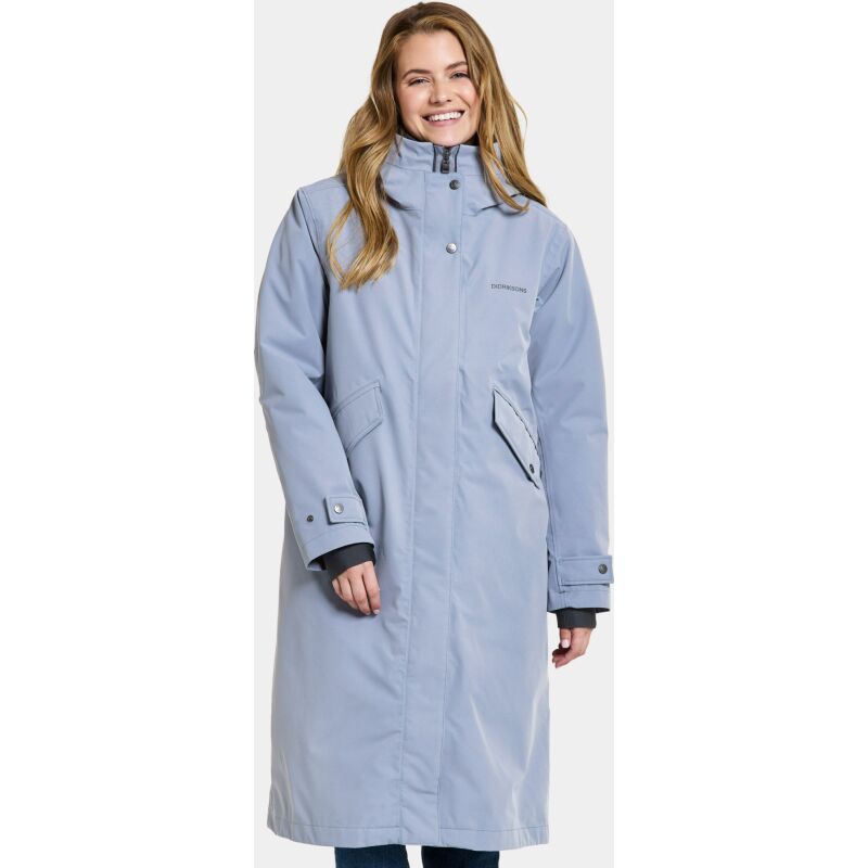 Didriksons Mia Long Women's Parka Glacial Blue
