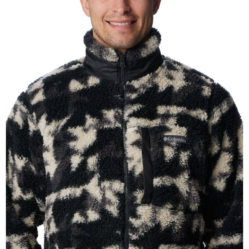 Columbia Winter Pass Print Fleece Full Zip Black Quilted P