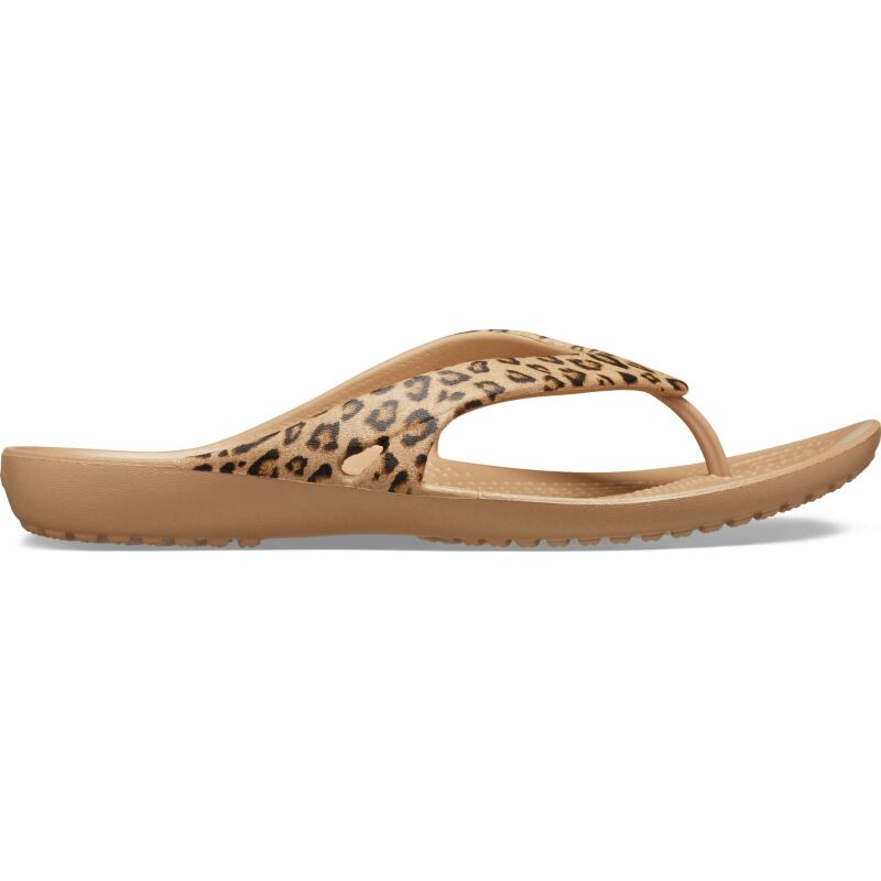 Crocs™ Kadee II Leopard Flip Women's Leopard/Gold