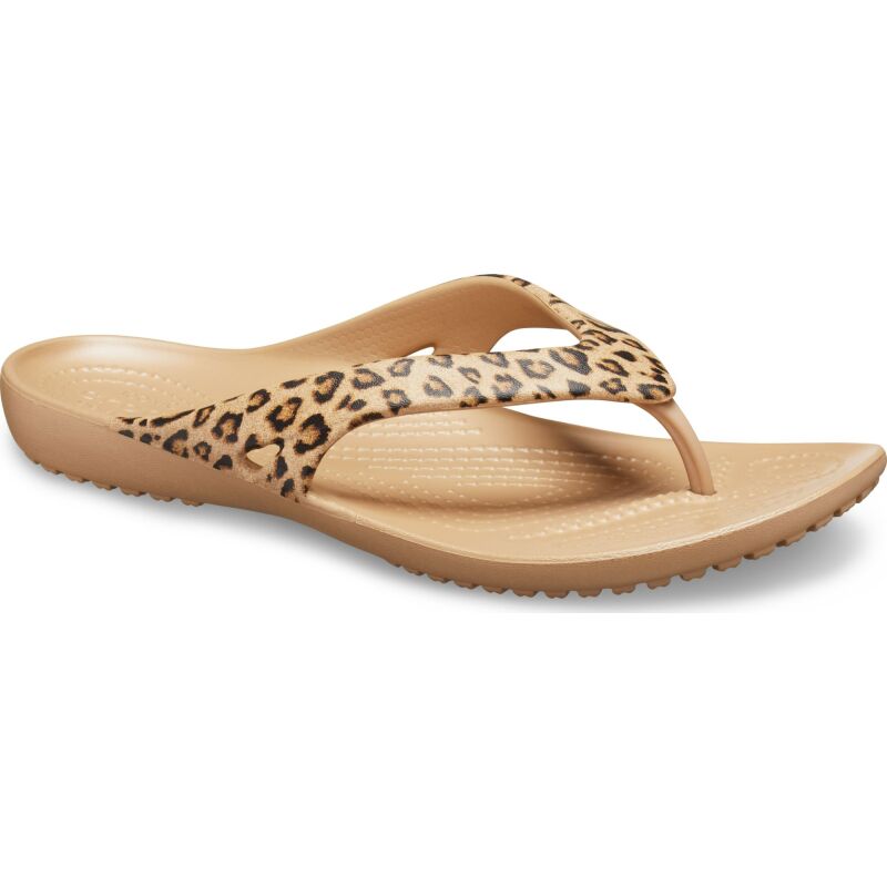 Crocs™ Kadee II Leopard Flip Women's Leopard/Gold