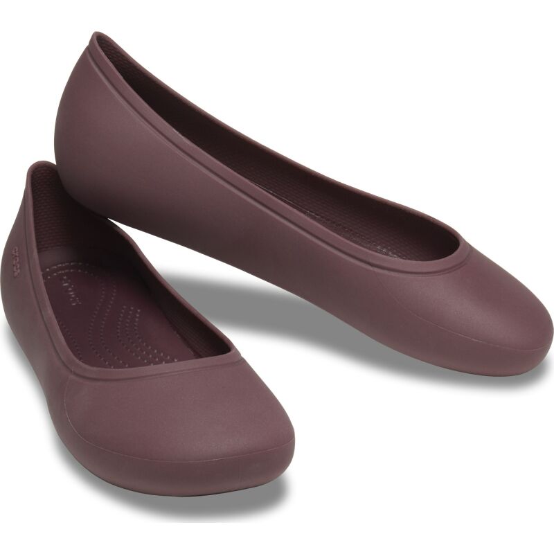 Crocs™ Brooklyn Flat Dark Cherry