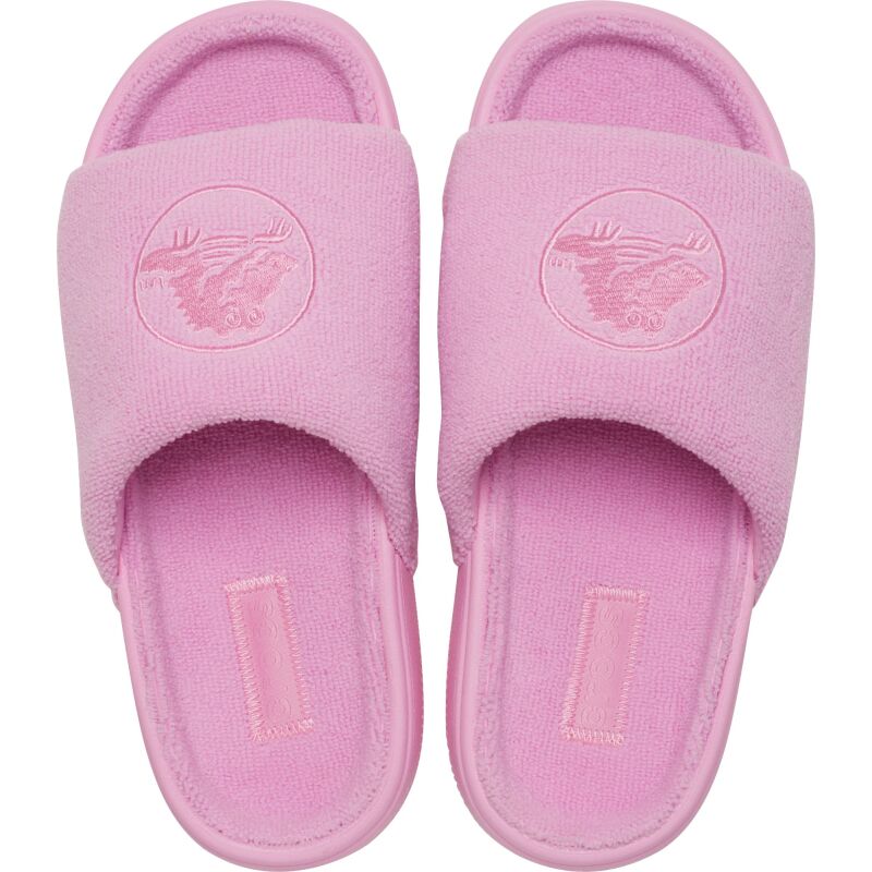 Crocs™ Classic Towel Slide Pink Tweed