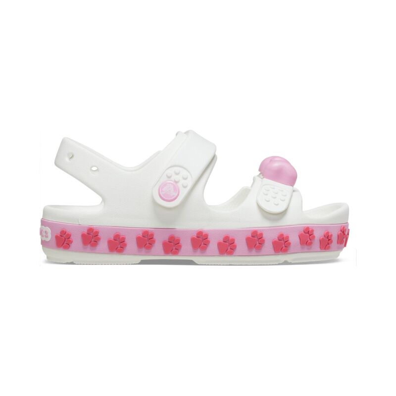 Crocs™ Crocband Cruiser Pet Sandal White/Pink Tweed