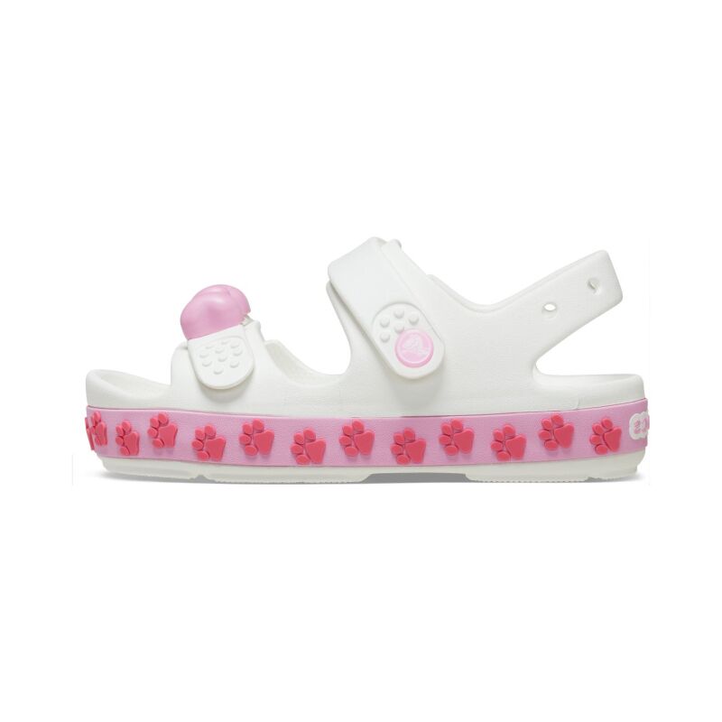 Crocs™ Crocband Cruiser Pet Sandal White/Pink Tweed