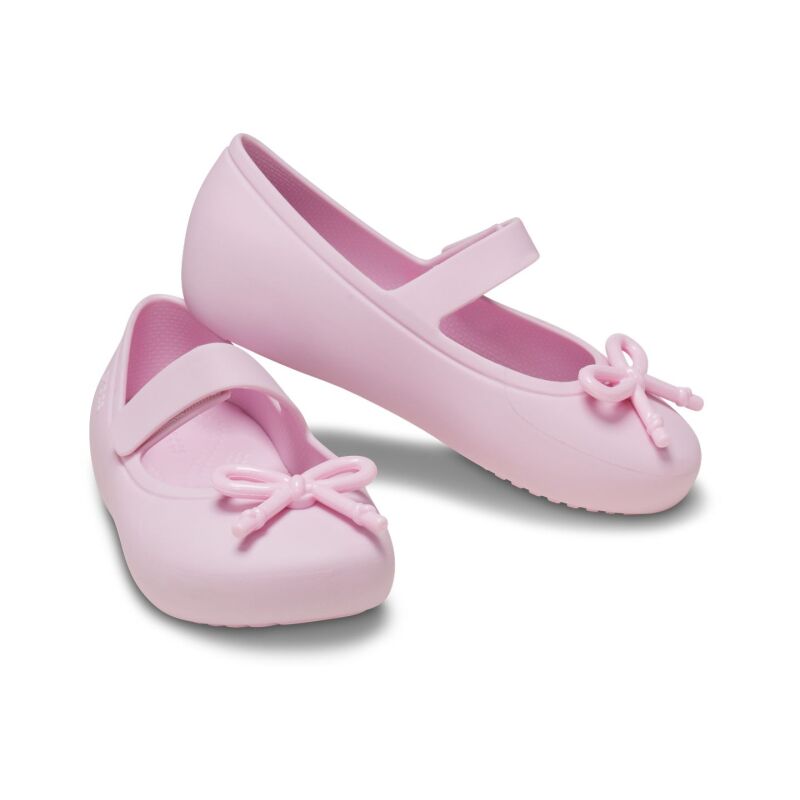Crocs™ Brooklyn Bow Mary Jane Flat Ballerina Pink