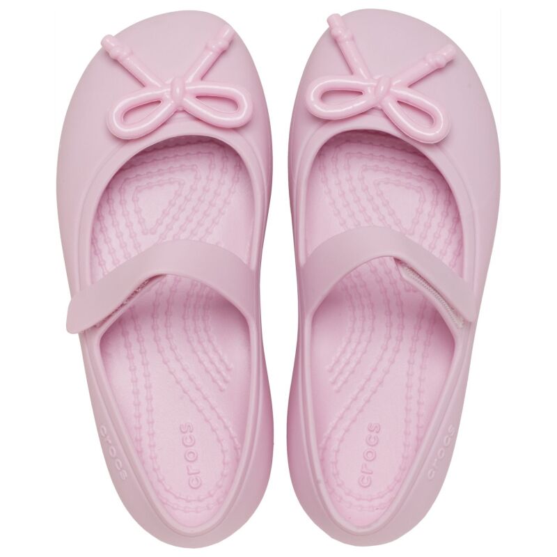 Crocs™ Brooklyn Bow Mary Jane Flat Ballerina Pink