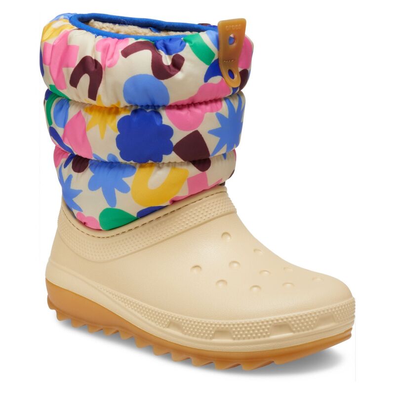 Crocs™ Classic Neo Puff Geo Shapes Boot Toddler's Shitake/Multi